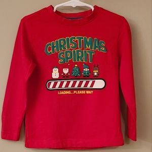 Minecraft red holiday long sleeved tee shirt